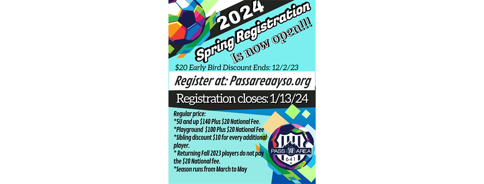2024 Spring Registration Is Open