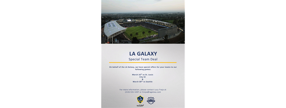 LA Galaxy Special Offer For Region 641