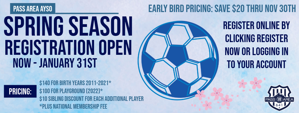 SPRING 2026 REGISTRATION OPEN