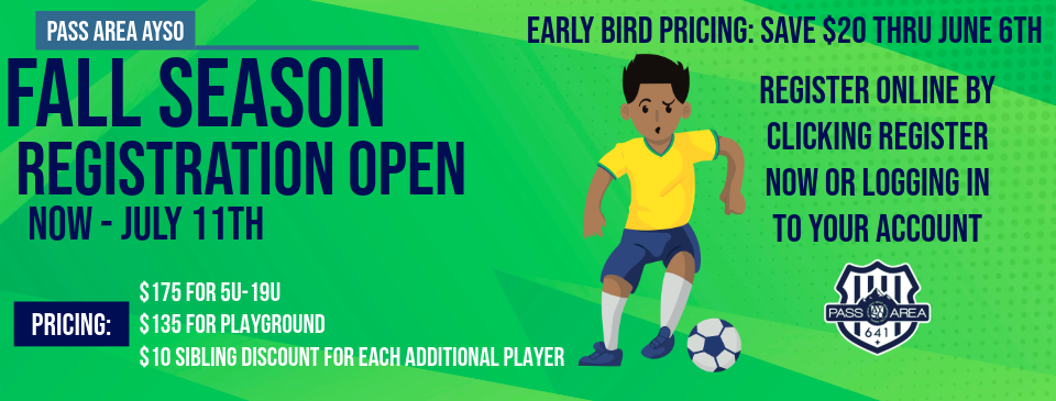 Fall Registration Open